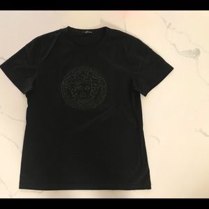 NEW Versace design black Man t- shirt new.